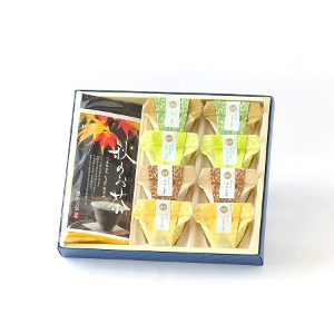 「秋のお茶」とお茶葛餅のセット※無料一筆箋対応商品